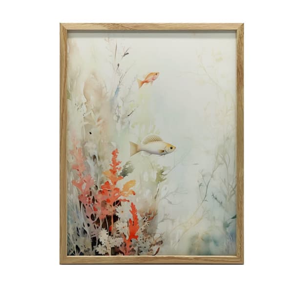 Soft Colors of Undersea Paradise Soft Colors of Undersea Paradise, 70x100 cm, sort aluminiumsramme, 230 gsm mat papir