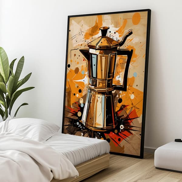 Golden Aroma Golden Aroma, 40x50 cm, guld aluminiumsramme, 230 gsm mat papir