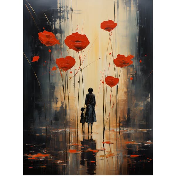 Rainy Melancholy Rainy Melancholy, 50x70 cm, sort aluminiumsramme, 230 gsm mat papir