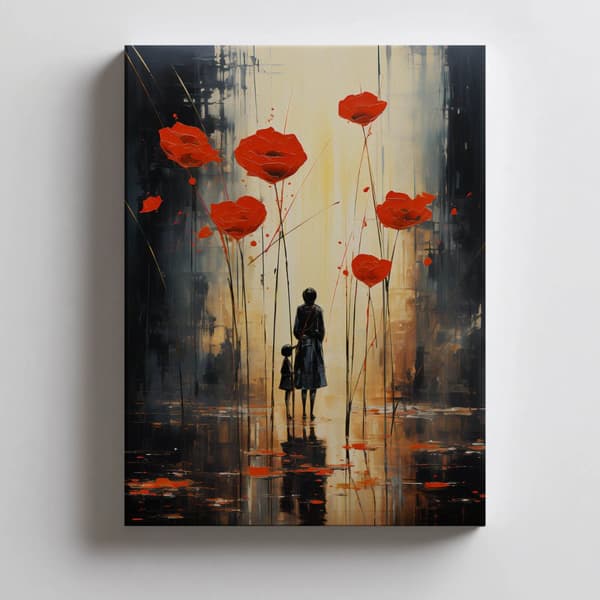 Rainy Melancholy Rainy Melancholy, 50x70 cm, sort aluminiumsramme, 230 gsm mat papir