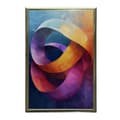 Miniatyrbillede 7 af 10: Dynamiske ringe Dynamiske ringe, 30x40 cm, guld aluminiumsramme, 230 gsm mat papir