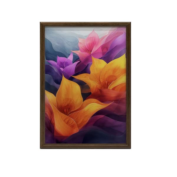 Dreamland Lilies Dreamland Lilies, 30x40 cm, guld aluminiumsramme, 230 gsm mat papir