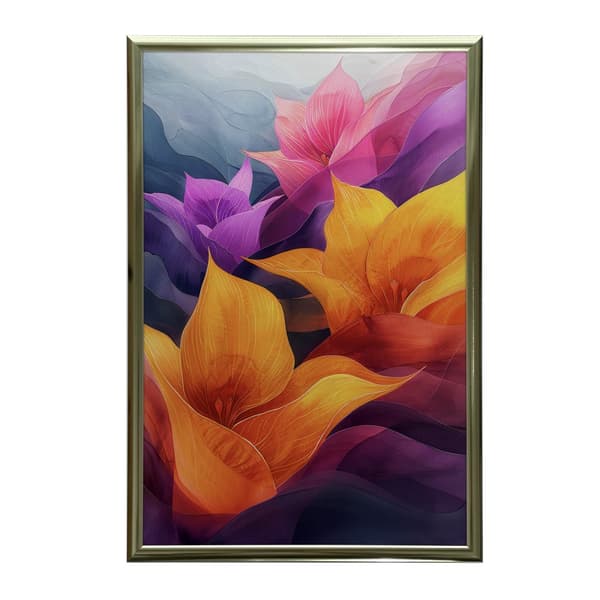 Dreamland Lilies Dreamland Lilies, 30x40 cm, hvid træramme, 230 gsm mat papir