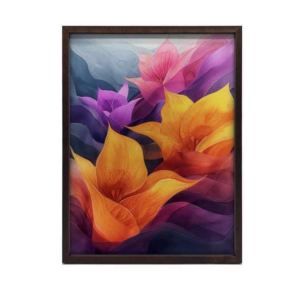 Dreamland Lilies Dreamland Lilies, 30x40 cm, hvid træramme, 230 gsm mat papir