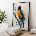 Pikkukuva 5 / 10: Bird Moment Bird Moment, 70x100 cm, kultainen alumiinirunko, 230 gsm mattapaperi