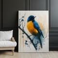 Pikkukuva 10 / 10: Bird Moment Bird Moment, 70x100 cm, kultainen alumiinirunko, 230 gsm mattapaperi