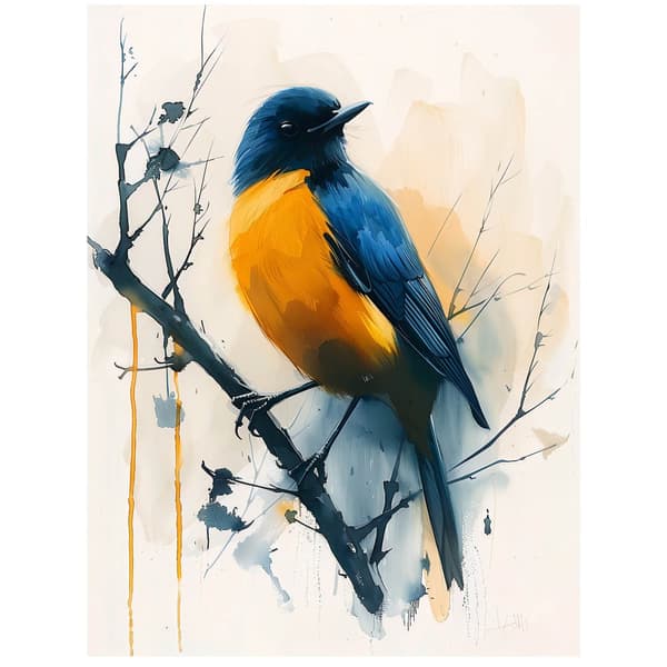 Bird Moment Bird Moment, 70x100 cm, mørkebrun træramme, 230 gsm mat papir