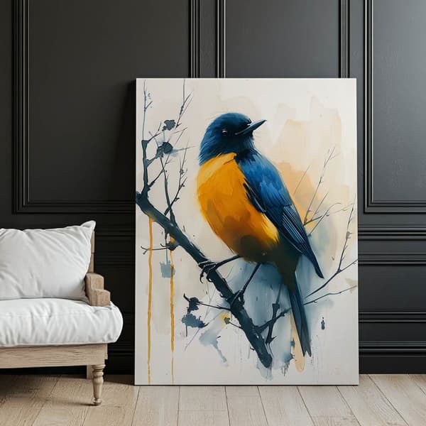 Bird Moment Bird Moment, 70x100 cm, mørkebrun træramme, 230 gsm mat papir