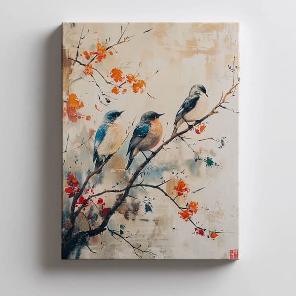 A Branch Full of Life A Branch Full of Life, 40x50 cm, sort aluminiumsramme, 230 gsm mat papir
