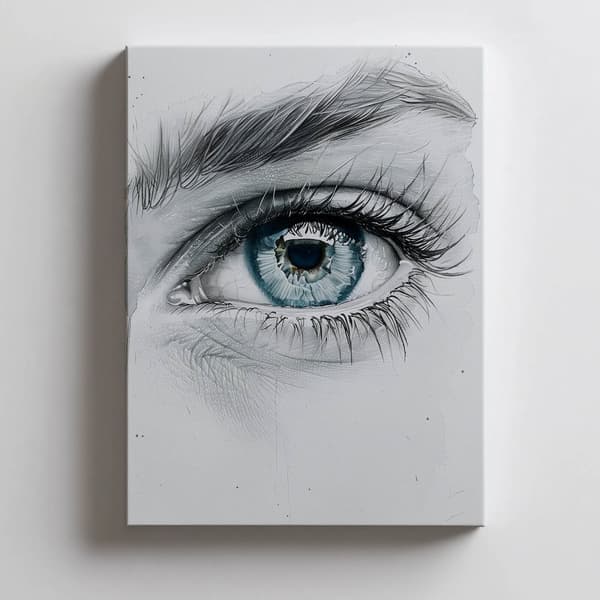 Fængslende look Fængslende look, 30x40 cm, uindrammet, premium lærred på båre