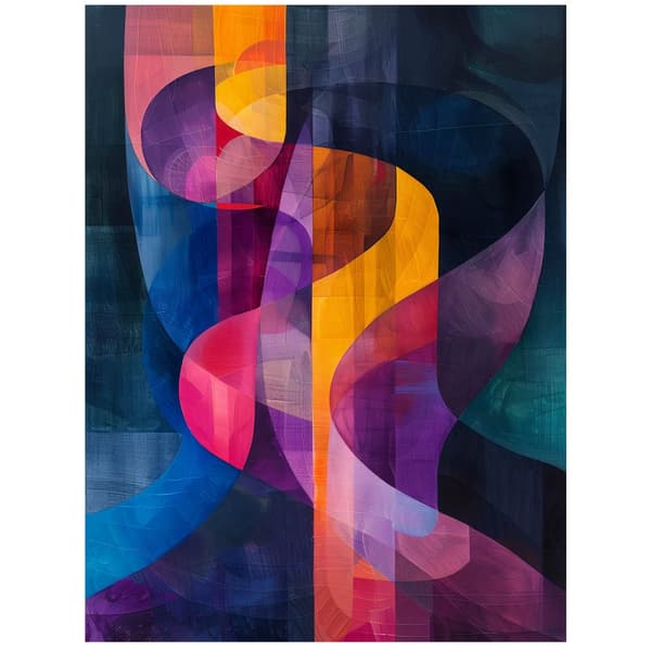Vibrations of Colors Vibrations of Colors, 70x100 cm, guld aluminiumsramme, 230 gsm mat papir