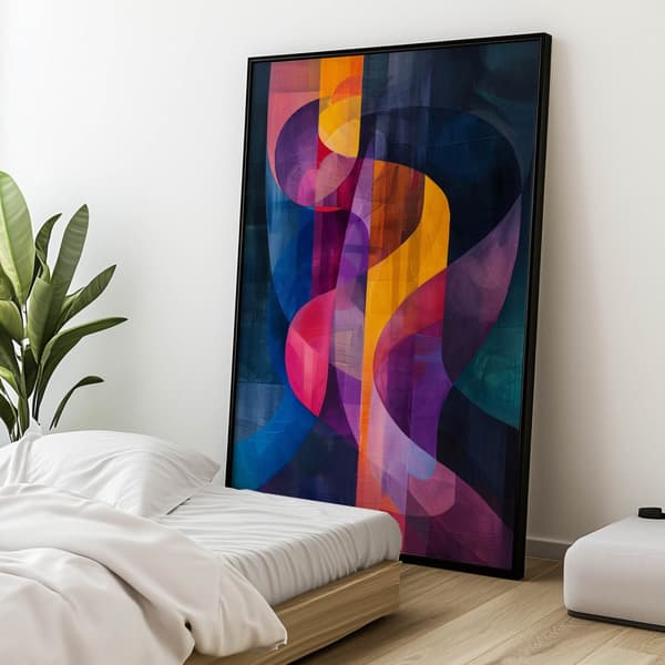 Vibrations of Colors Vibrations of Colors, 70x100 cm, guld aluminiumsramme, 230 gsm mat papir