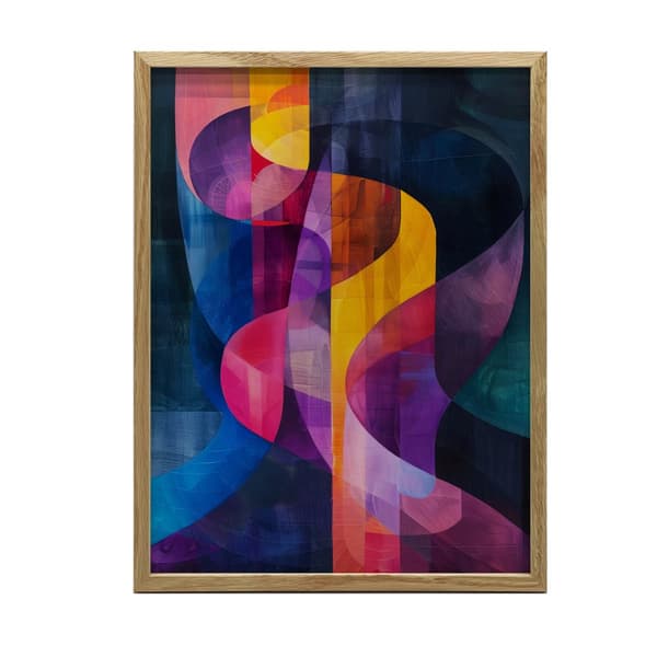Vibrations of Colors Vibrations of Colors, 70x100 cm, guld aluminiumsramme, 230 gsm mat papir