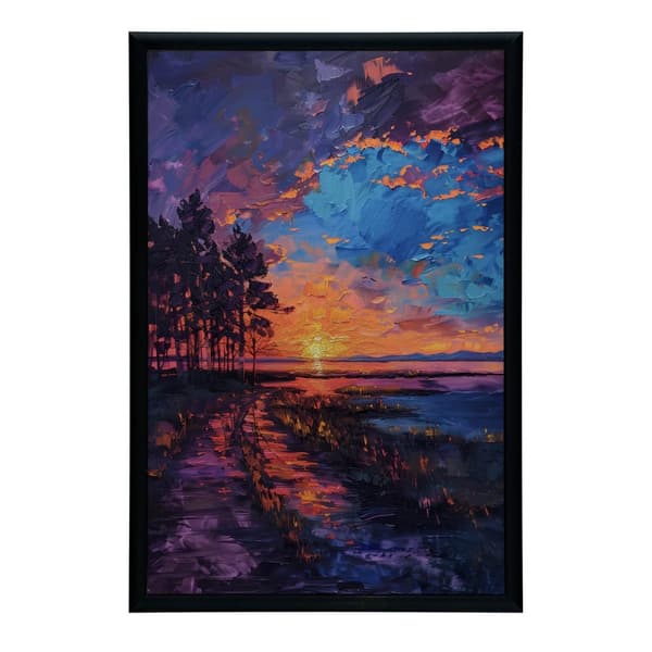 Sunset in Blissful Peace Sunset in Blissful Peace, 50x70 cm, lys egetræsramme, 230 gsm mat papir