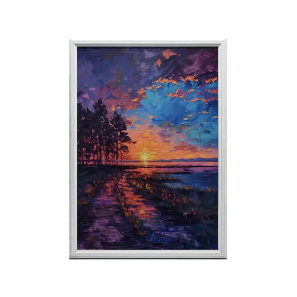Sunset in Blissful Peace Sunset in Blissful Peace, 50x70 cm, lys egetræsramme, 230 gsm mat papir