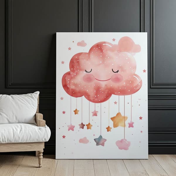 Magic Cloud Magic Cloud, 60x90 cm, guld aluminiumsramme, 230 gsm mat papir