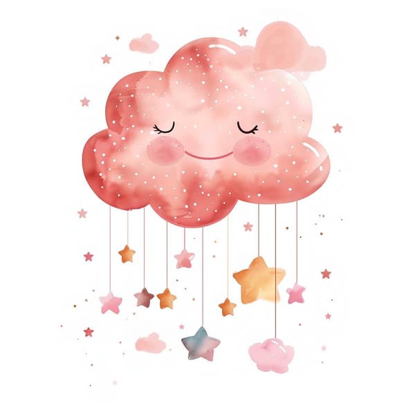 Magic Cloud Magic Cloud, 70x100 cm, guld aluminiumram, 230 gsm matt papper