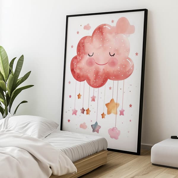 Magic Cloud Magic Cloud, 70x100 cm, guld aluminiumram, 230 gsm matt papper
