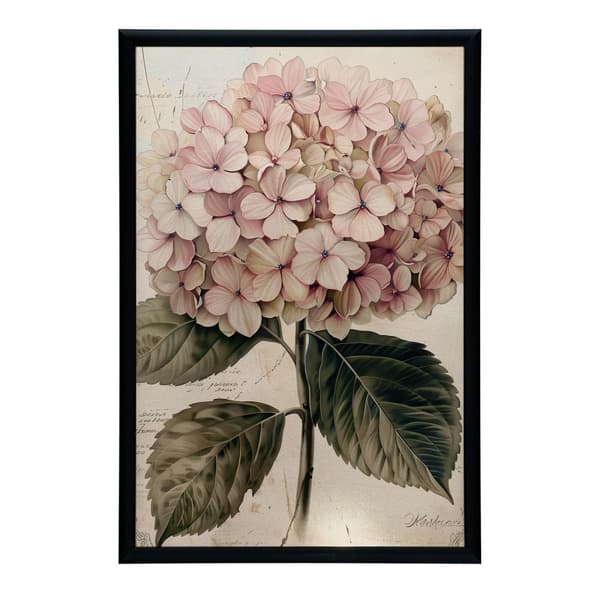 Dejlig illustration af hortensia Dejlig illustration af hortensia, 70x100 cm, uindrammet, 230 gsm mat papir