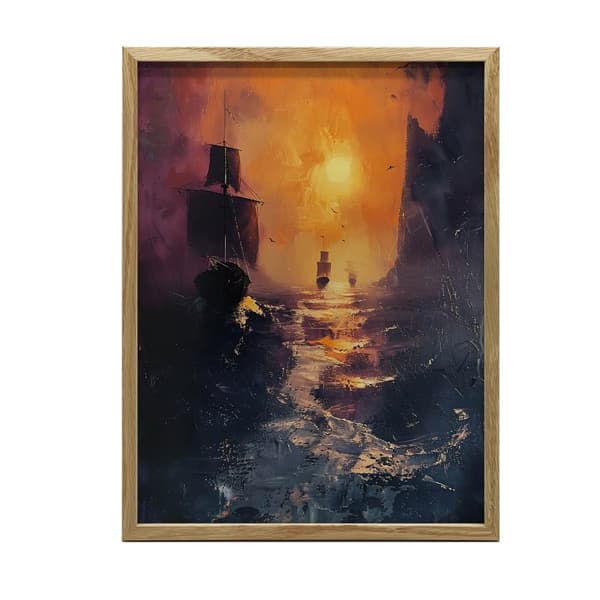 Pirate Adventure Pirate Adventure, 30x40 cm, lys egetræsramme, 230 gsm mat papir