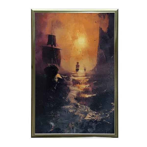 Pirate Adventure Pirate Adventure, 70x100 cm, guld aluminiumram, 230 gsm matt papper
