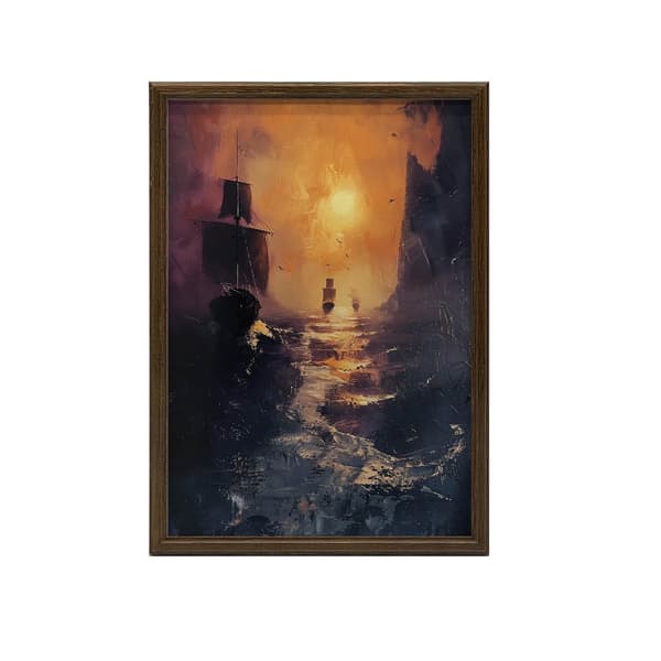 Pirate Adventure Pirate Adventure, 70x100 cm, guld aluminiumram, 230 gsm matt papper