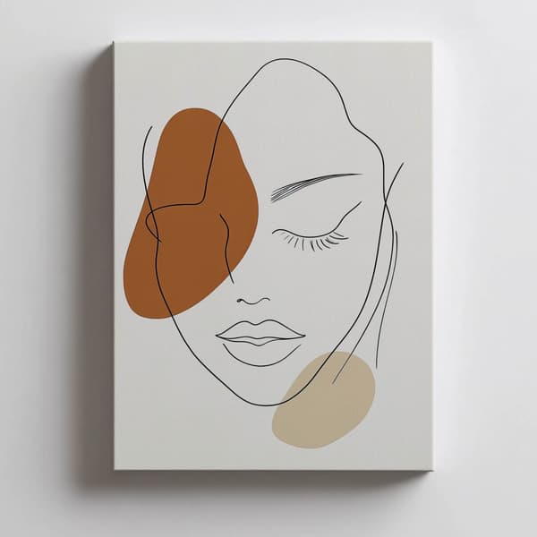 Calm Femininity in Line Calm Femininity in Line, 50x70 cm, svart aluminiumram, 230 gsm matt papper
