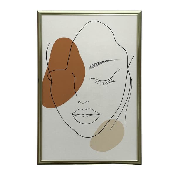 Calm Femininity in Line Calm Femininity in Line, 50x70 cm, svart aluminiumram, 230 gsm matt papper