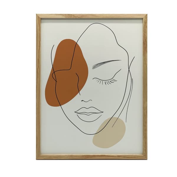 Calm Femininity in Line Calm Femininity in Line, 50x70 cm, svart aluminiumram, 230 gsm matt papper
