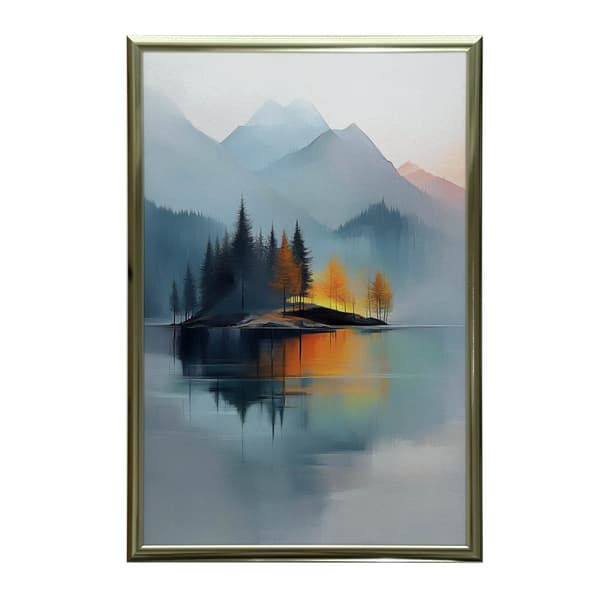 Oasis of Peace Oasis of Peace, 50x70 cm, sort aluminiumsramme, 230 gsm mat papir