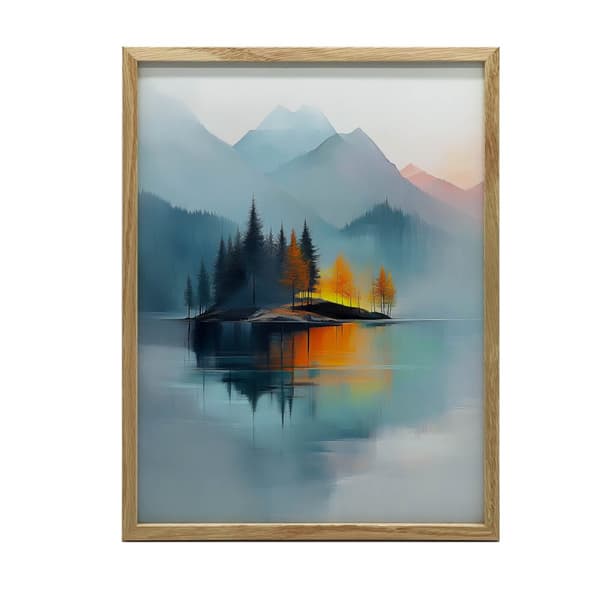 Oasis of Peace Oasis of Peace, 50x70 cm, sort aluminiumsramme, 230 gsm mat papir