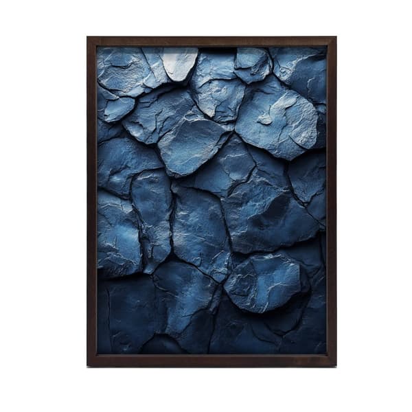 Dark Stone Texture Dark Stone Texture, 30x40 cm, sort aluminiumsramme, 230 gsm mat papir
