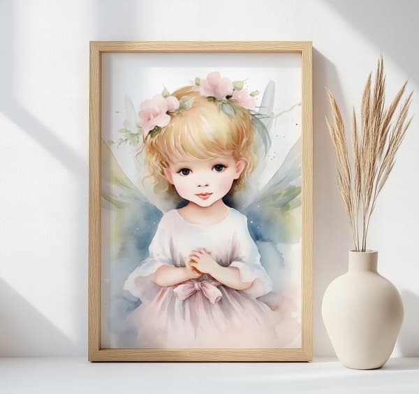 Blossoming Innocence -juliste Blossoming Innocence -juliste, 70x100 cm, vaalea tammipuukehys, 230 gsm mattapaperi