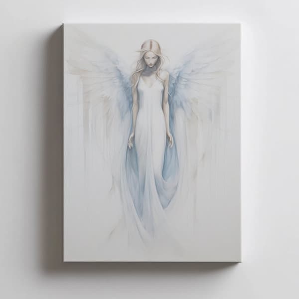 Angelic Blue Glow Poster Angelic Blue Glow Poster, 30x40 cm, guld aluminiumsramme, 230 gsm mat papir