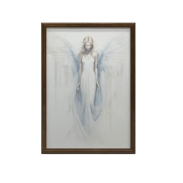 Angelic Blue Glow Poster Angelic Blue Glow Poster, 30x40 cm, guld aluminiumsramme, 230 gsm mat papir