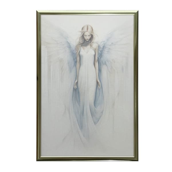 Angelic Blue Glow Poster Angelic Blue Glow Poster, 30x40 cm, guld aluminiumsramme, 230 gsm mat papir