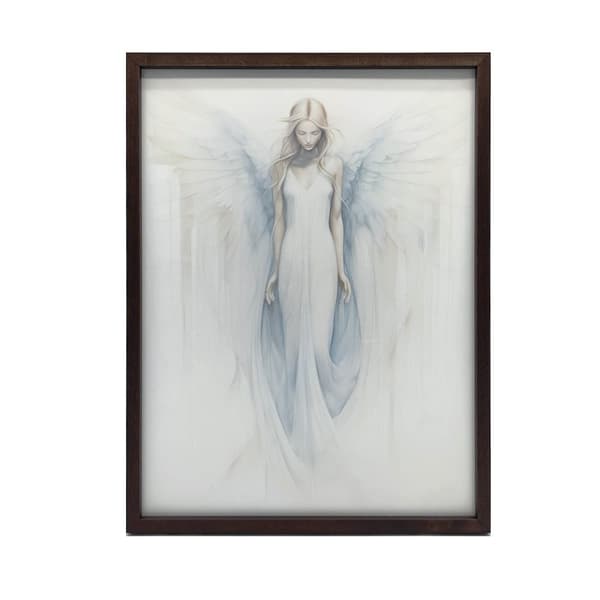 Angelic Blue Glow Poster Angelic Blue Glow Poster, 30x40 cm, guld aluminiumsramme, 230 gsm mat papir