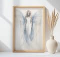 Miniatyrbild 5 av 10: Angelic Blue Glow Poster Angelic Blue Glow Poster, 70x100 cm, ljus ekträram, 230 gsm matt papper