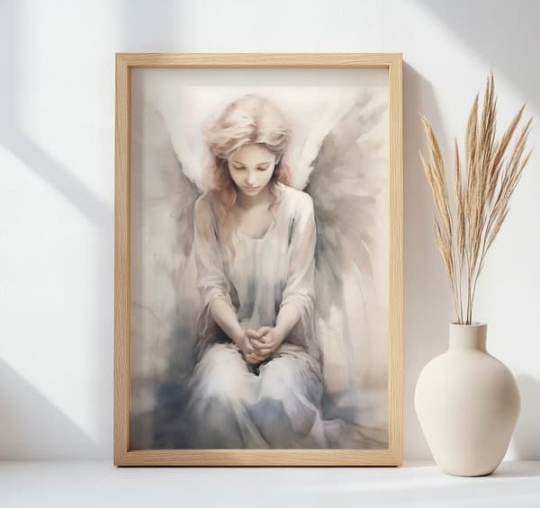 Plakat Unfathomable Blue Beauty Plakat Unfathomable Blue Beauty, 70x100 cm, sort aluminiumsramme, 230 gsm mat papir