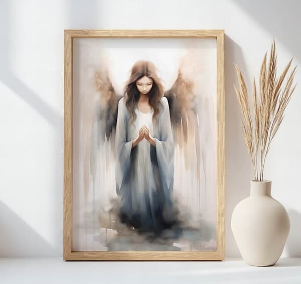 Blue Symphony Poster Blue Symphony Poster, 50x70 cm, sort aluminiumsramme, 230 gsm mat papir