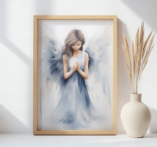 Blue Wings Melody Plakat Blue Wings Melody Plakat, 30x40 cm, sort aluminiumsramme, 230 gsm mat papir