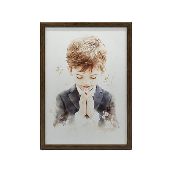 First Holy Communion - praying boy First Holy Holy Communion - praying boy, 70x100 cm, oinramad, premiumduk på bår