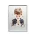 Miniatyrbild 8 av 10: First Holy Communion - praying boy First Holy Holy Communion - praying boy, 70x100 cm, oinramad, premiumduk på bår