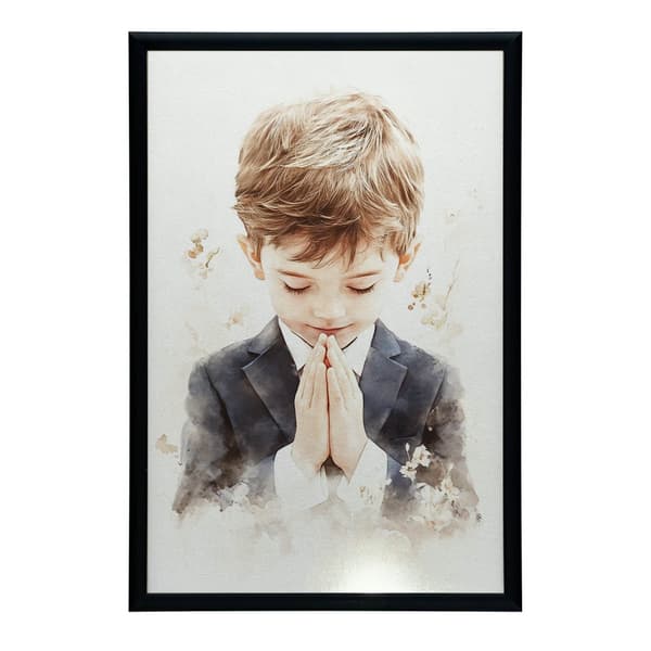 First Holy Communion - praying boy First Holy Holy Communion - praying boy, 70x100 cm, oinramad, premiumduk på bår