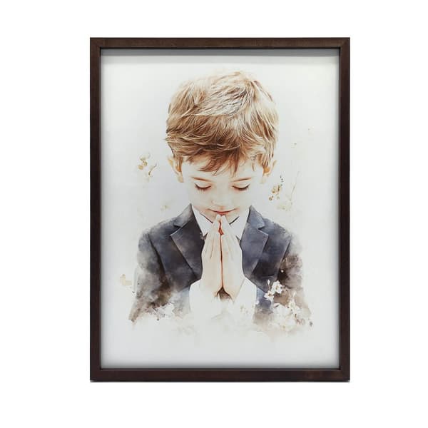 First Holy Communion - praying boy First Holy Holy Communion - praying boy, 70x100 cm, oinramad, premiumduk på bår