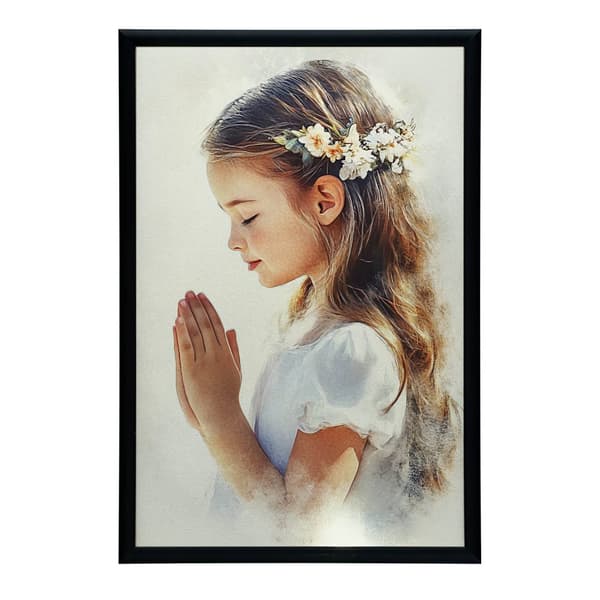 First Holy Communion Souvenir - Girl First Holy Communion Souvenir - Girl, 60x90 cm, svart aluminiumram, 230 gsm matt papper