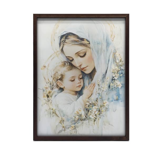 Mor med barn - Billede af Jomfru Maria med barn Mor med barn - Billede af Jomfru Maria med barn, 30x40 cm, rammeløs, 230 gsm mat papir