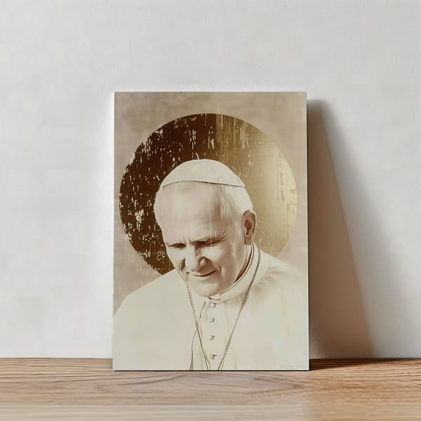Portræt af pave Johannes Paul II Portræt af pave Johannes Paul II, 50x70 cm, uindrammet, 230 gsm mat papir