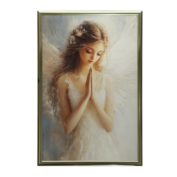 Angel's Prayer II Enkelin rukous II, 70x100 cm, tummanruskea puurunko, 230 gsm mattapaperi