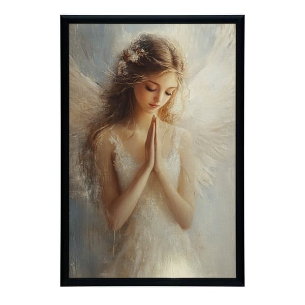 Angel's Prayer II Enkelin rukous II, 70x100 cm, tummanruskea puurunko, 230 gsm mattapaperi